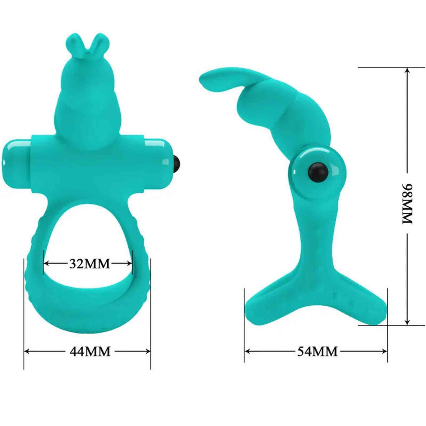 Figgy Anello Vibrante Doppio con Coniglietto Clitorideo