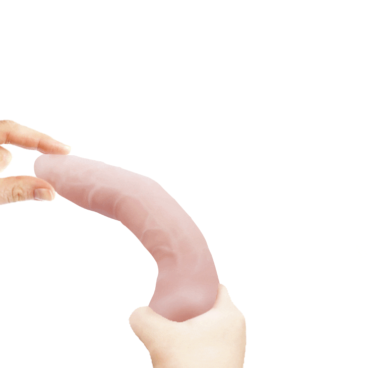 Flexi Vibe Sensual Spine - Slim multispeed realistic vibrator, equipped with internal skeleton