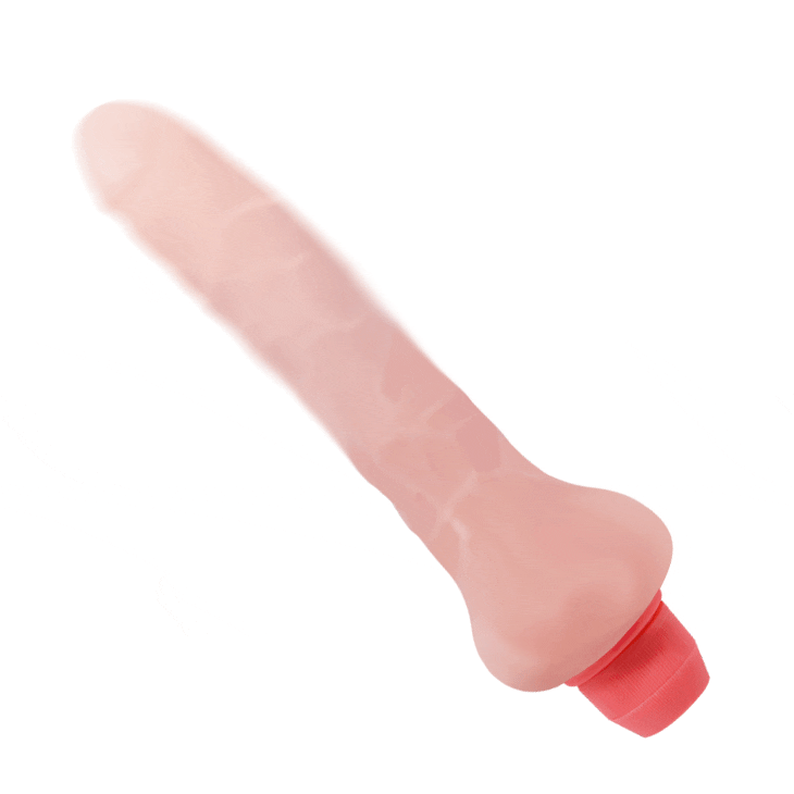 Flexi Vibe Sensual Spine - Slim multispeed realistic vibrator, equipped with internal skeleton