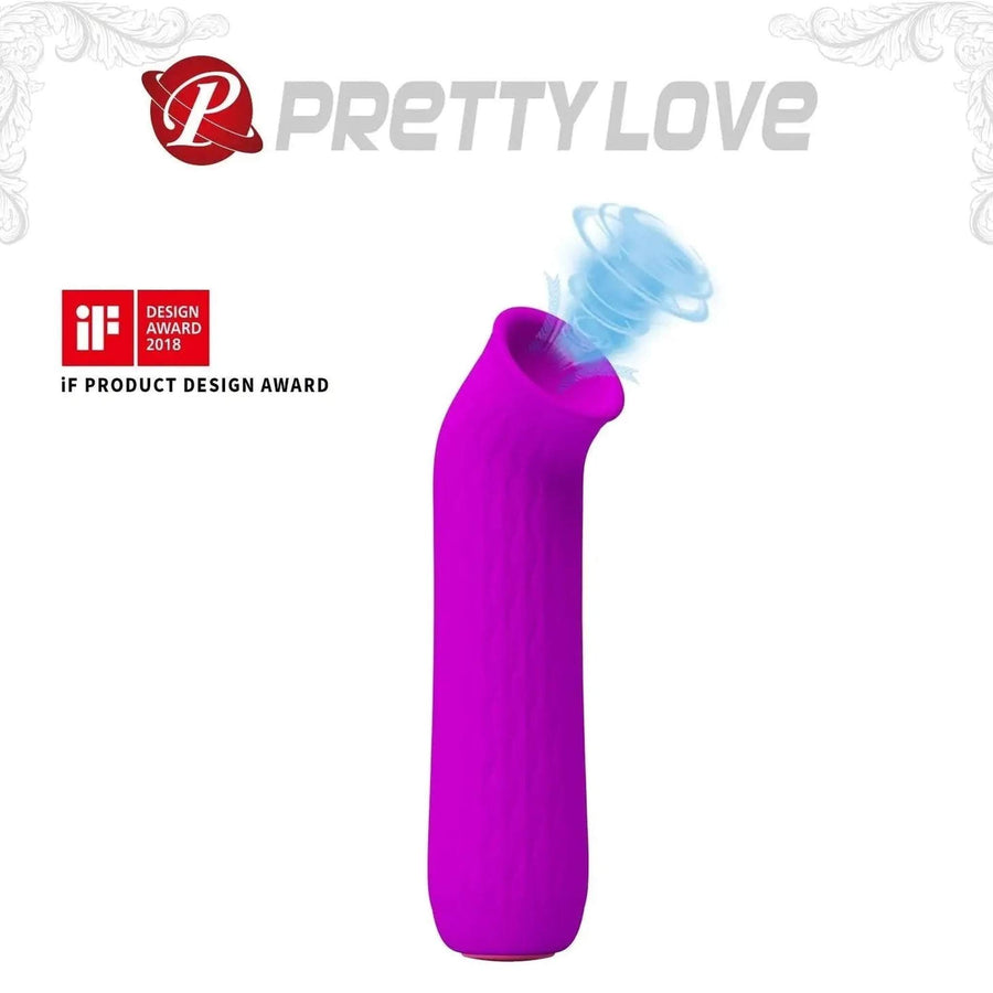 Ford Silicone Clit Sucker with 12 different sucking programs and Memory Function - Hypoallergenic, Rechargeable, Pink