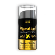 Gel stimolante intt Vodka Energy con effetto vibrante etichetta nera e dorata
