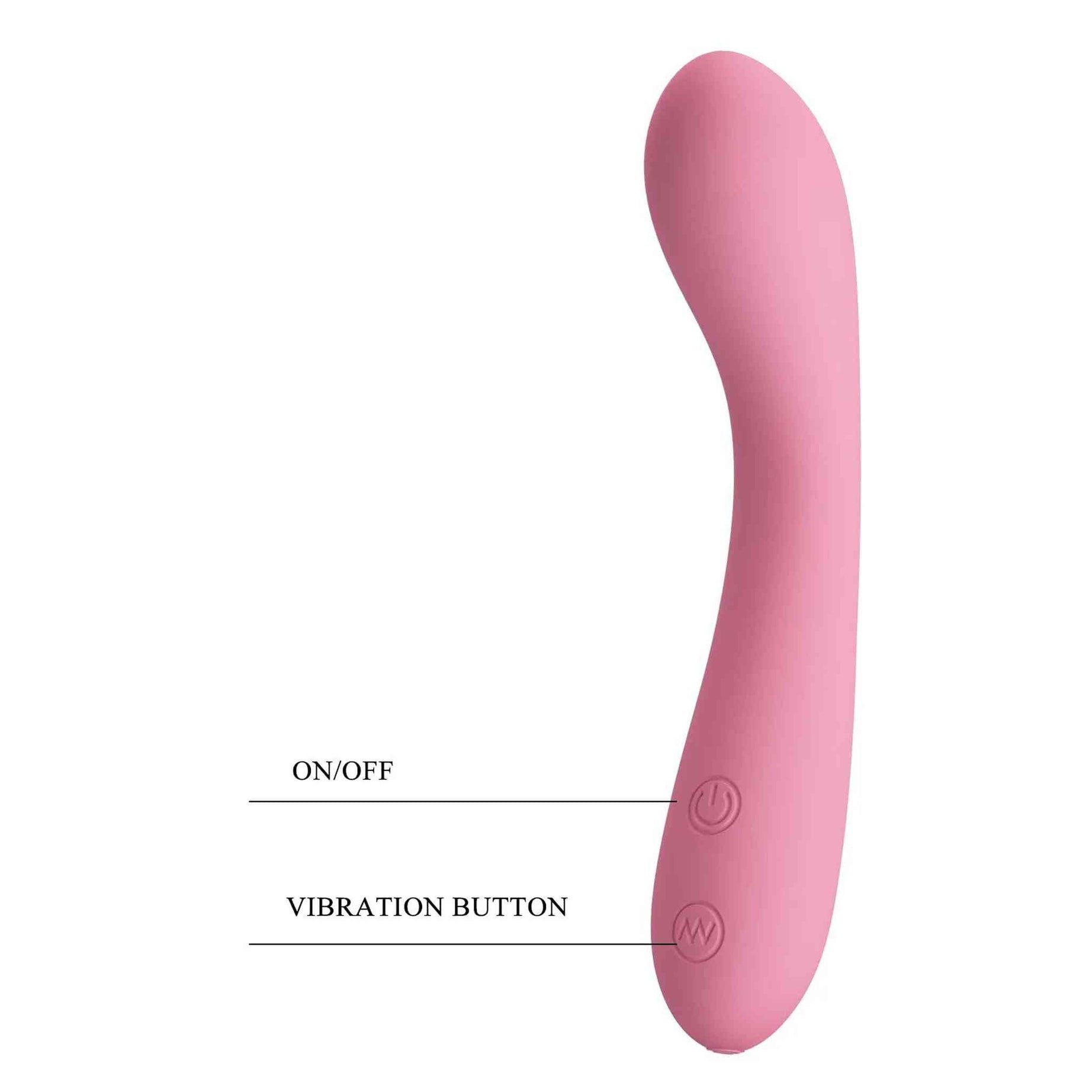 Gloria Vibratore in Silicone Per Stimolazione Punto G - Rosa