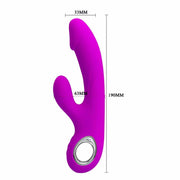Gordon Vibratore Rabbit in Silicone con 7 modalità di vibrazione