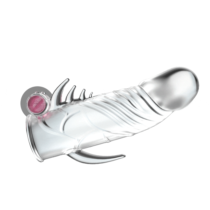 Stimulating Vibrating Phallic Extension Sheath for Clitoral Stimulation