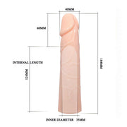 Guaina Realistica 18.4 cm Ø 4 cm