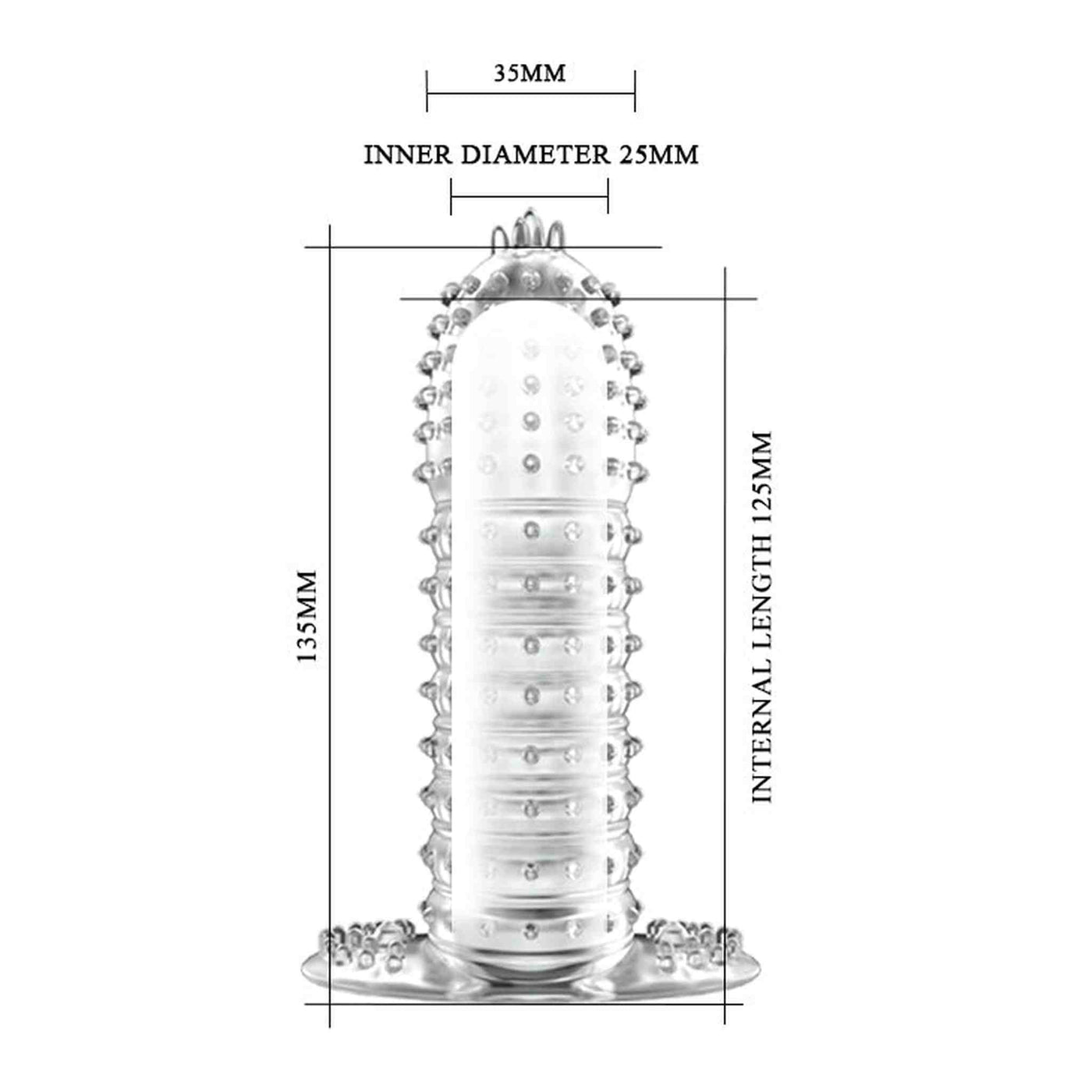 Guaina Stimolante Con Rilievi e Nervature