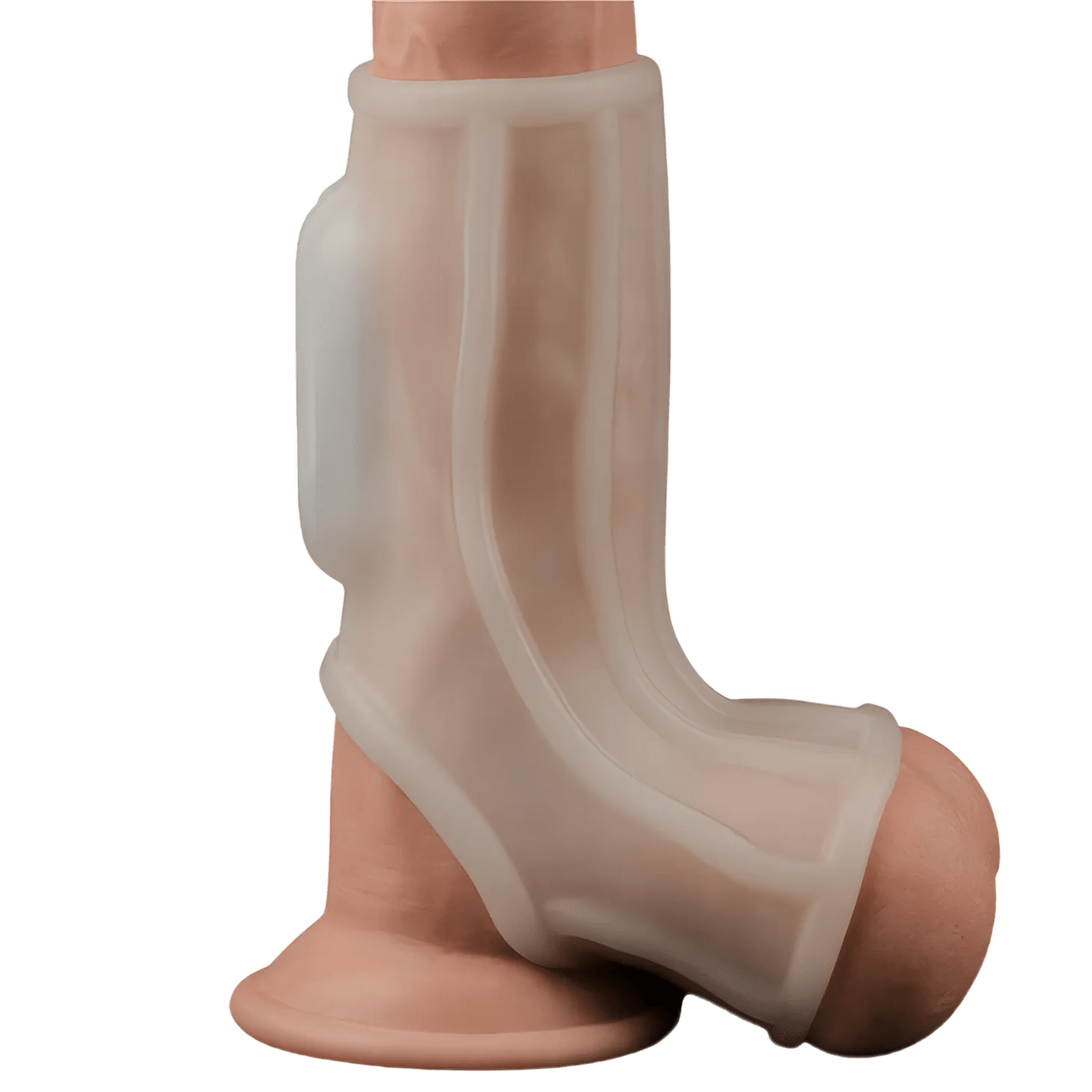 Guaina Vibrante Pene e Testicoli con Nervature
