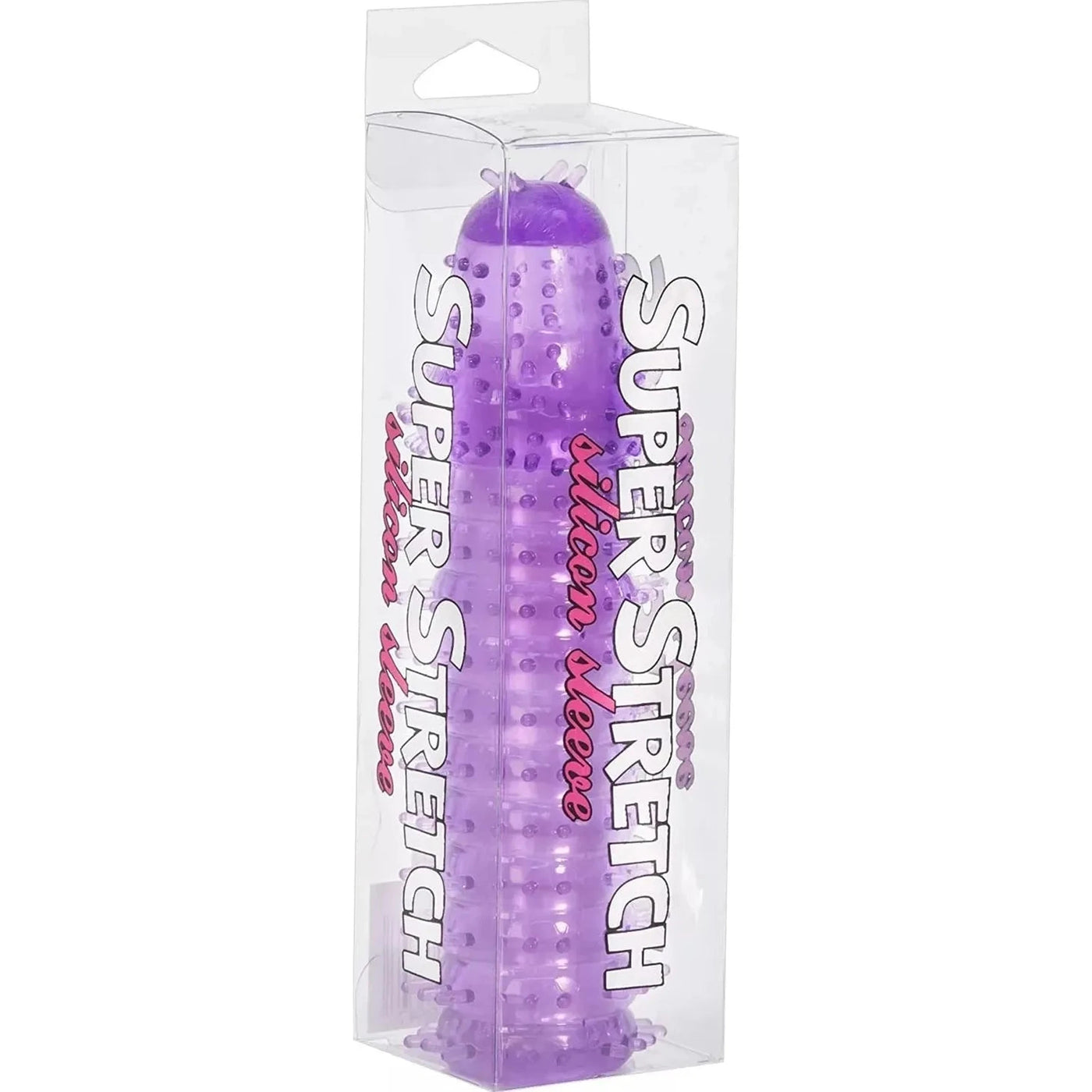Guaina fallica in silicone con rilievi e nervature stimolanti