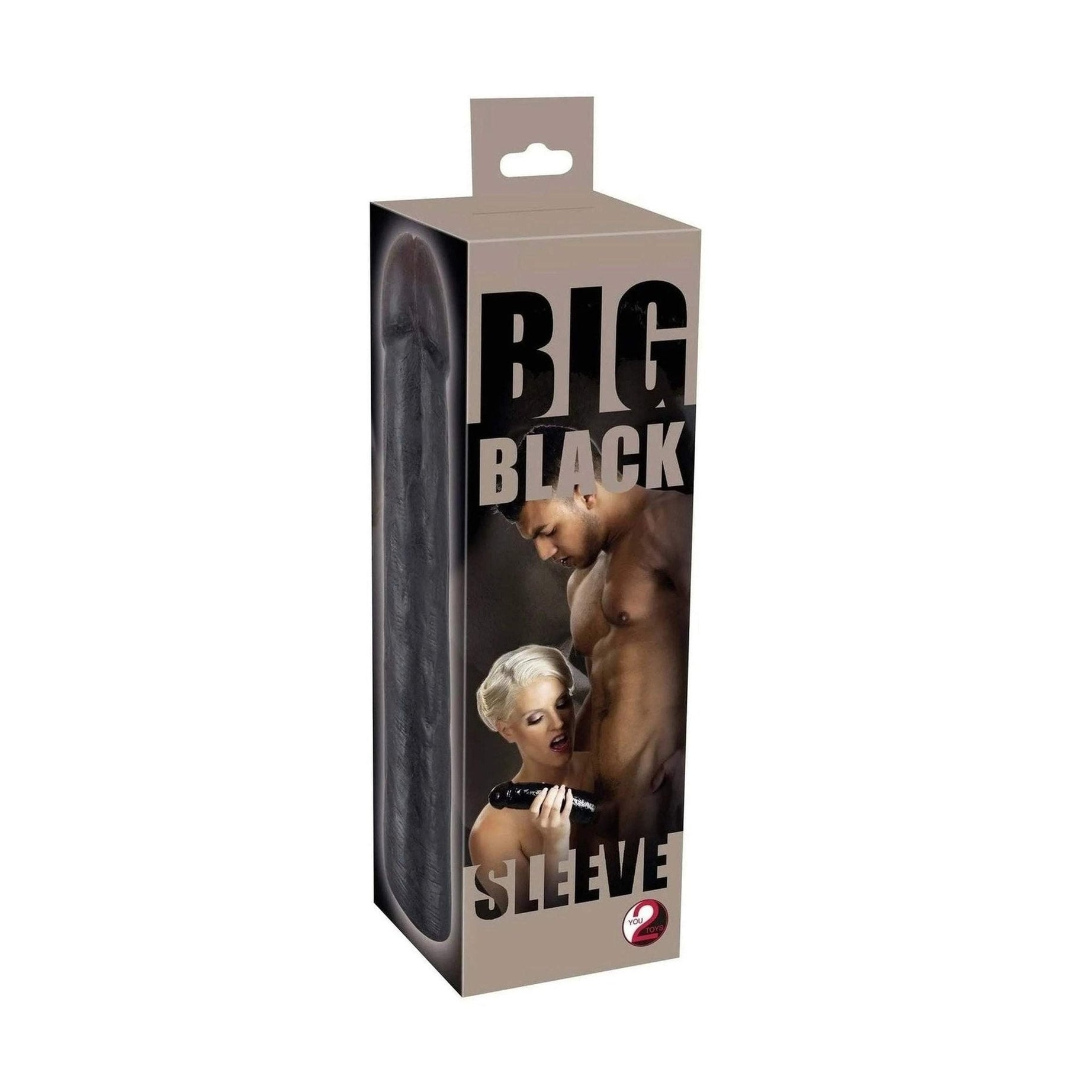 Guaina ultrarealistica 22 cm, diametro compreso tra 4.2 e 4.8 - Nero