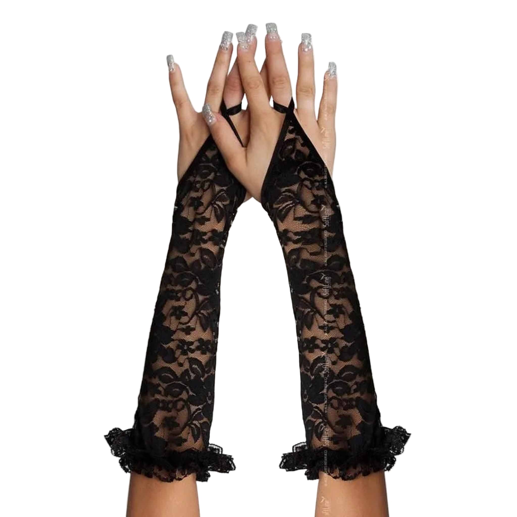 Guanti decorati infradito