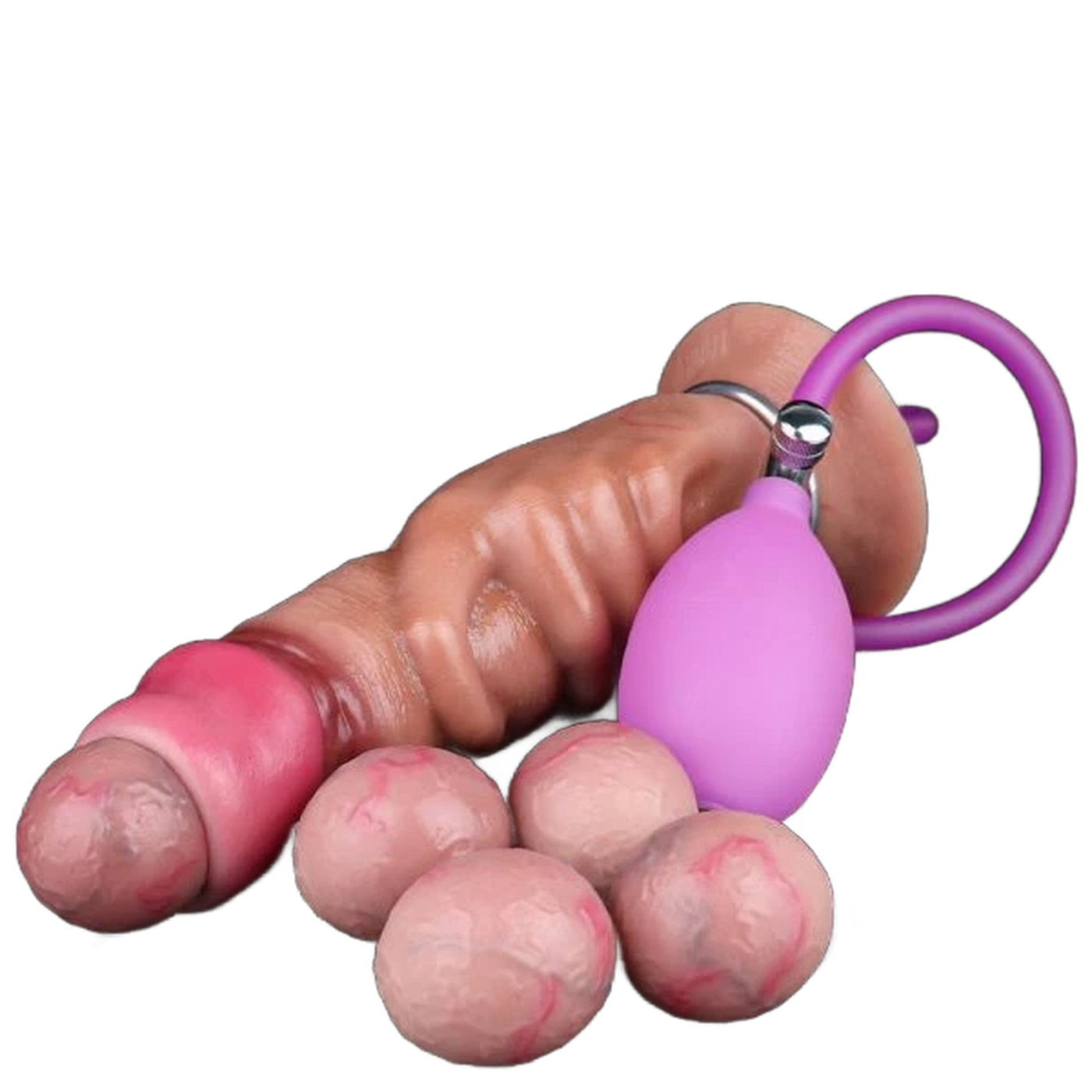 Hand-pump egg-laying dildo for women masturbator