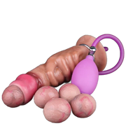 Hand-pump egg-laying dildo for women masturbator