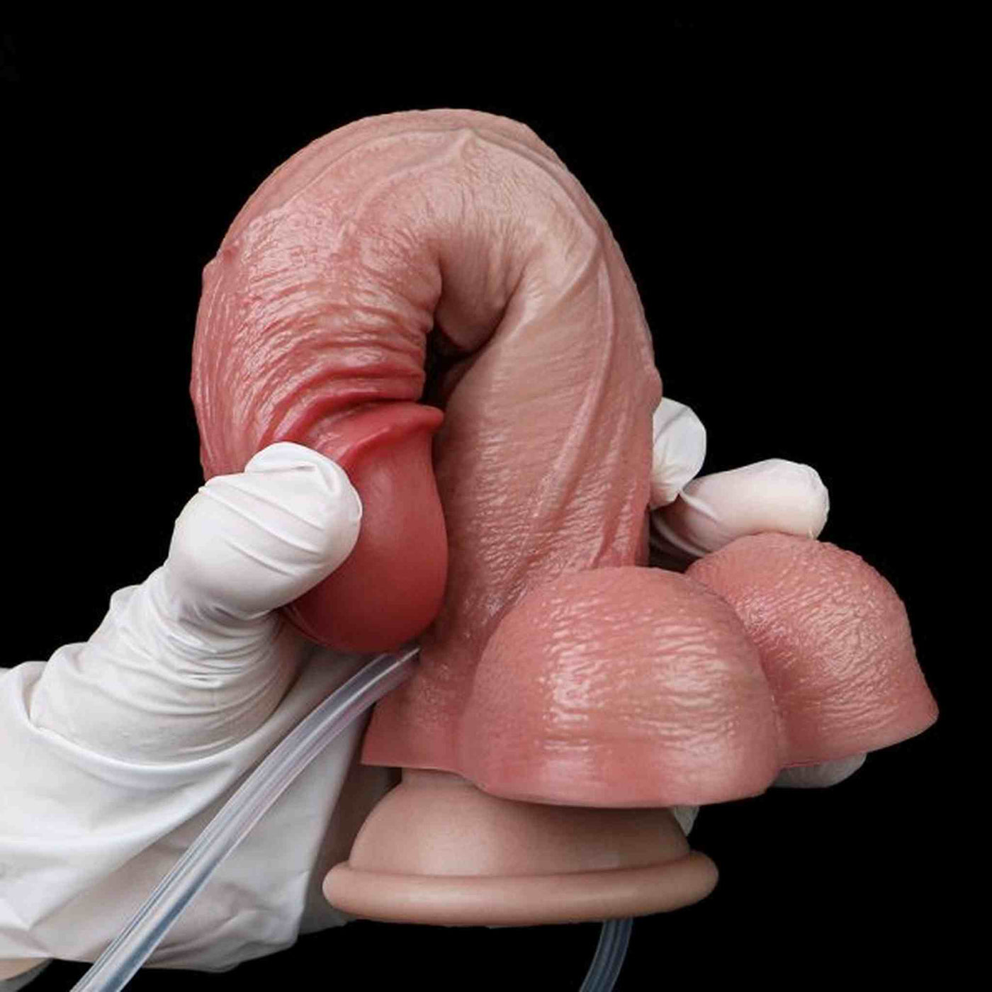 Hand-pump inflatable Dildo, squirting dildos for women