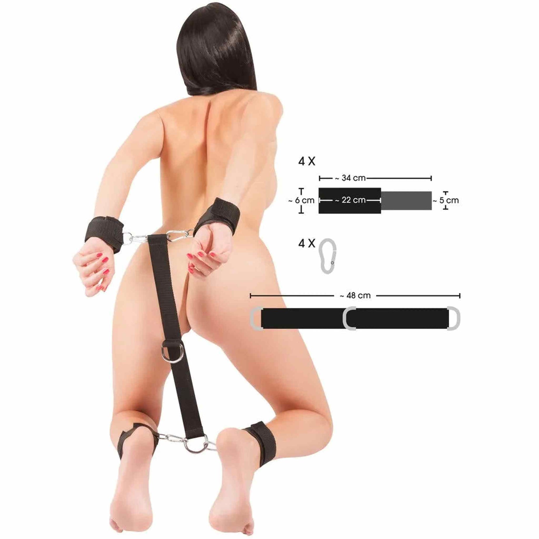 Handcuffs and Ankle Cuffs Set