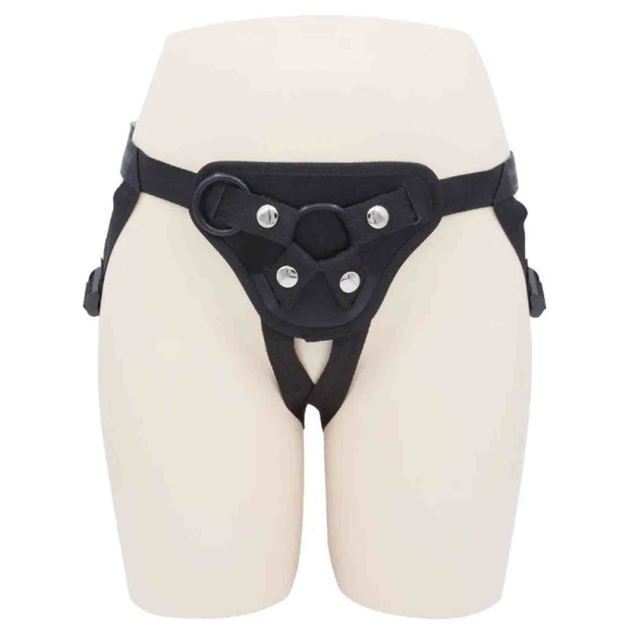 Harness Nero Per Falli Con Ventosa