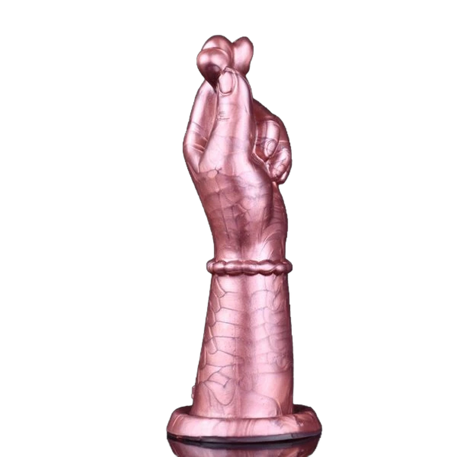 Heart-to-heart Gesture Big Dildo Soft Silicone Dildo For Women Vaginal Massage Masturbator