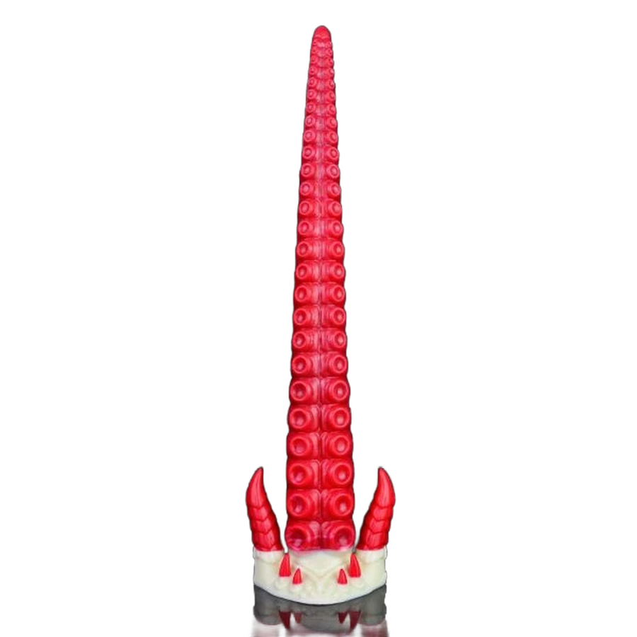 Hellfire Monster Tentacle Red Devils Penis Dildo Fantasy Dildo Silicone Masturbator