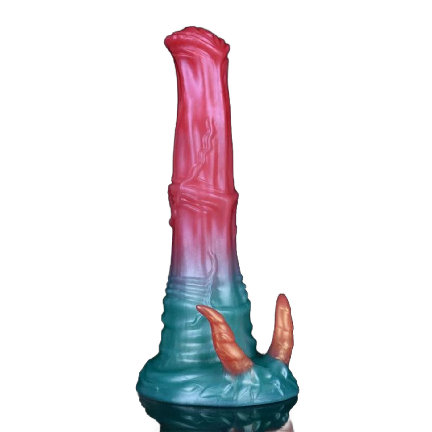 Dildo Hellfire Vicky silicone rosa-blu gradiente corna