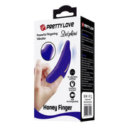 Honey Finger Vibratore da Dita in silicone con 10 diverse vibrazioni
