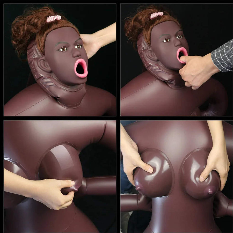 Geile Cowgirl-Puppe – 3D-Gesicht, Haare und superrealistische Silikoneinsätze