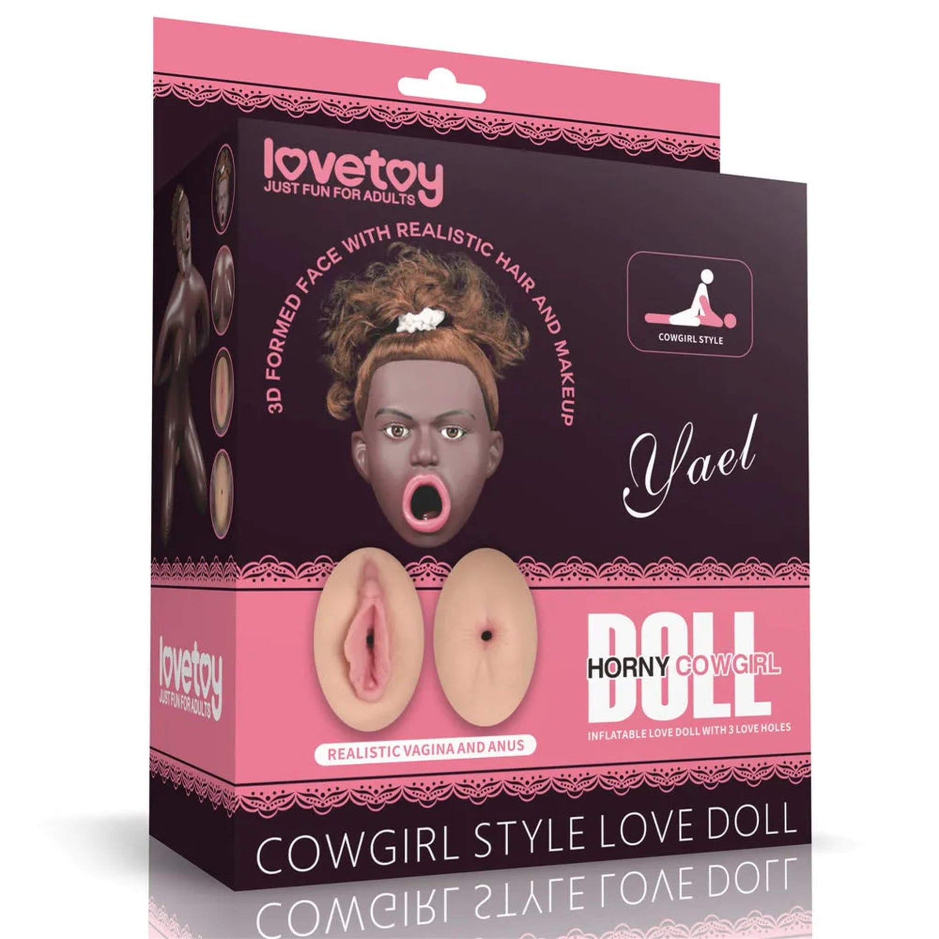 Horny Cowgirl Doll - Volto in 3D, Capelli e Inserti Super Realistici in Silicone