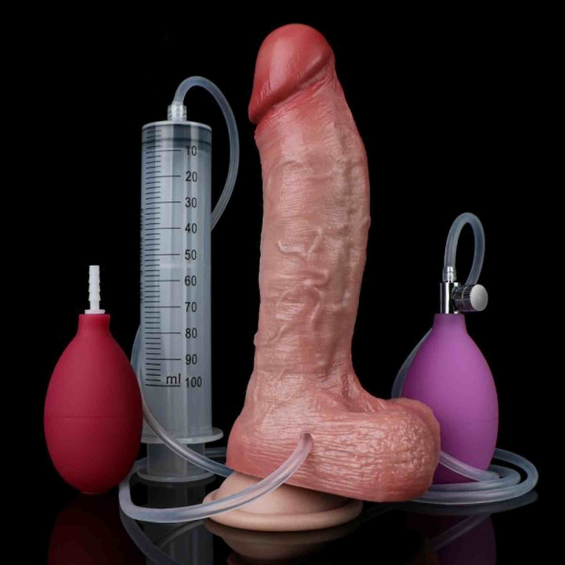 Aufblasbarer Squirting Dildos Realistischer Dildo für Paare