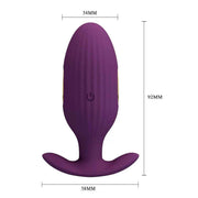 Jefferson Plug Anale a controllo remoto con Vibrazione ed Elettroshock