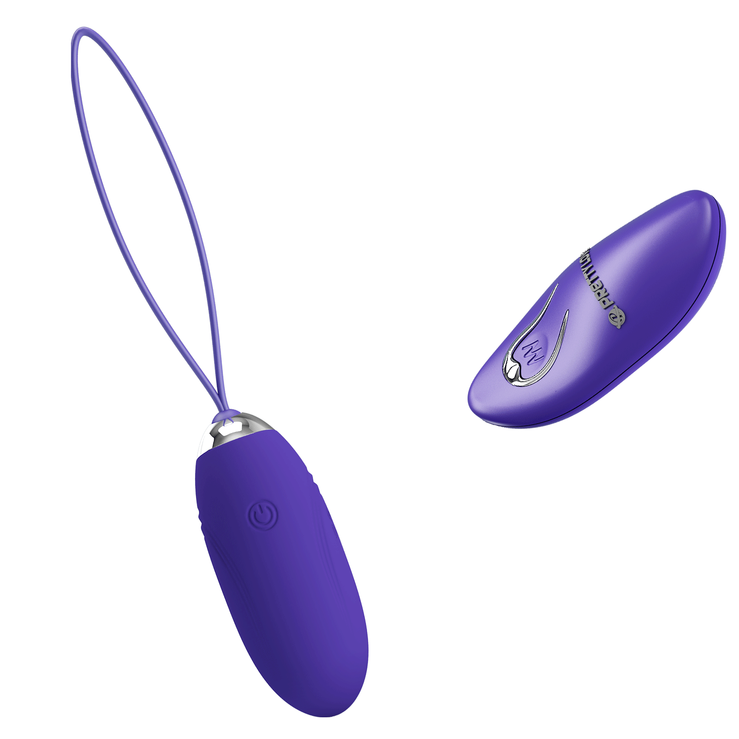 Jenny Ovetto Vibrante Wireless con 12 modalità di vibrazione - Silicone, Viola