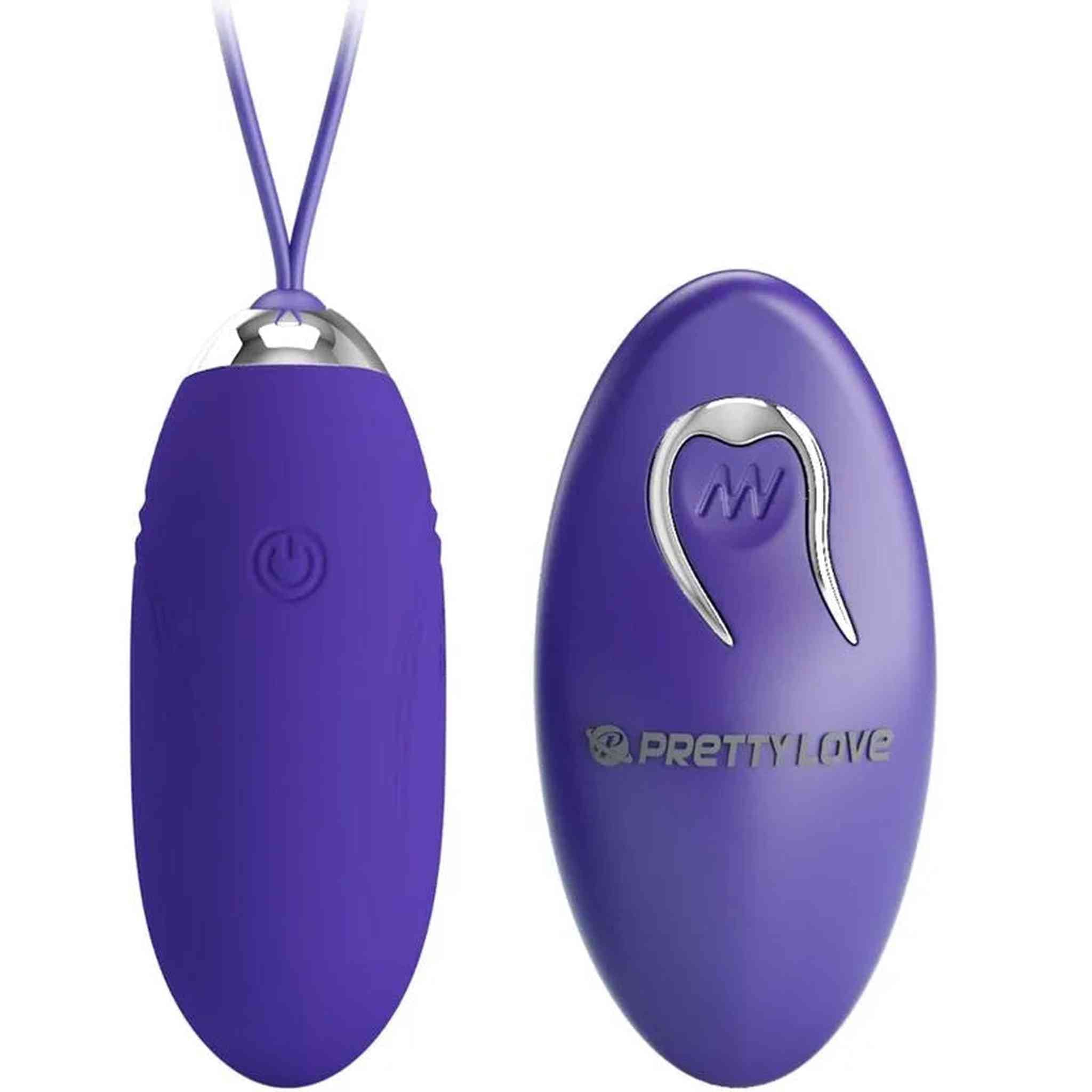 Jenny Ovetto Vibrante Wireless con 12 modalità di vibrazione - Silicone, Viola