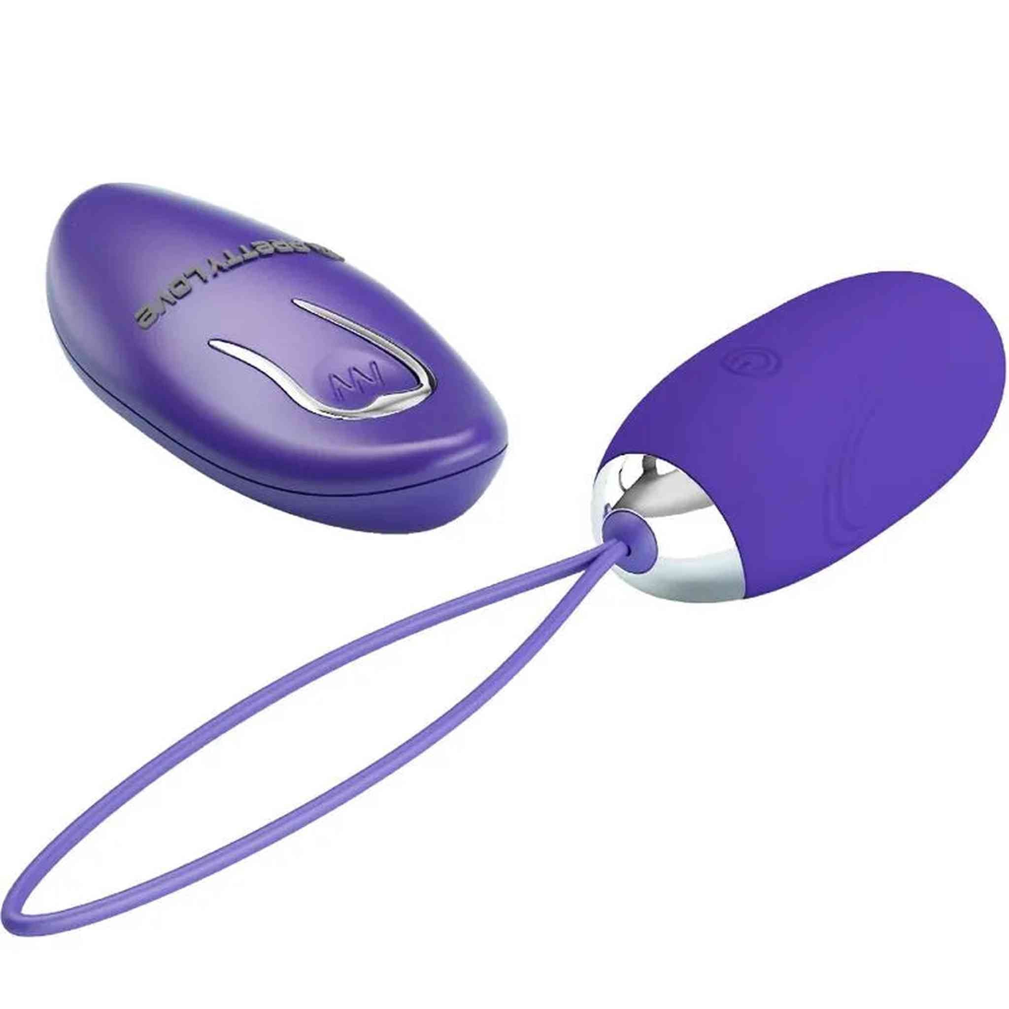 Jenny Ovetto Vibrante Wireless con 12 modalità di vibrazione - Silicone, Viola