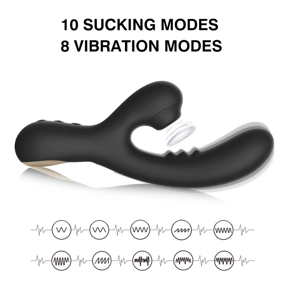 Joanna Vibratore Rabbit con Succhiaclitoride
