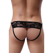 Jock Sexy Nero in pizzo