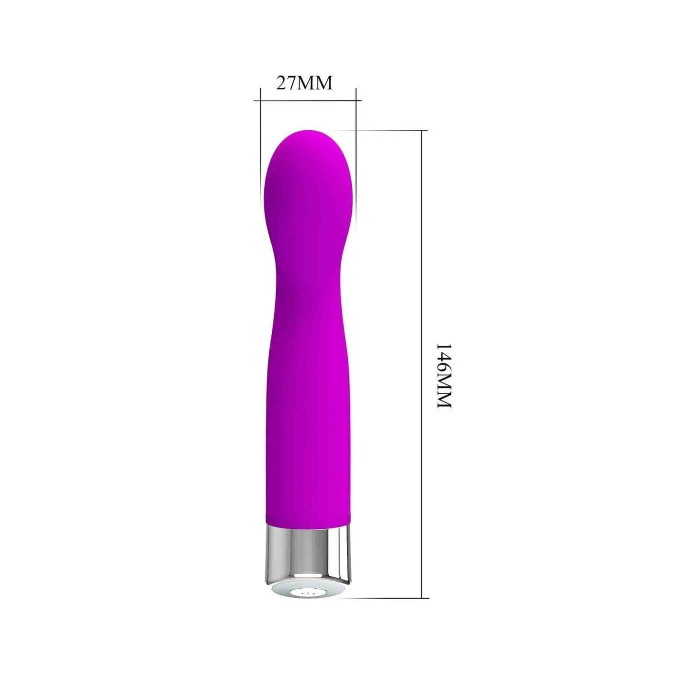 John Vibratore Punto G in Silicone Medicale - 10 modalità di vibrazione