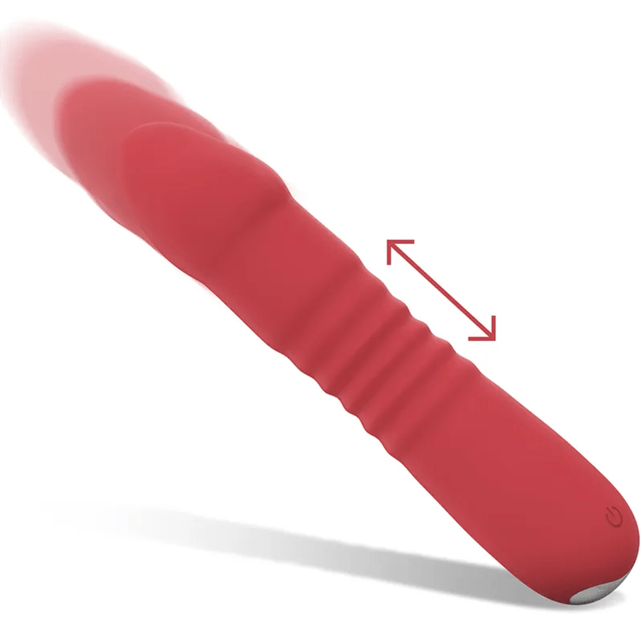 Juni Vibratore a Spinta Up & Down in Silicone, 10 modalità di vibrazione, Ricaricabile