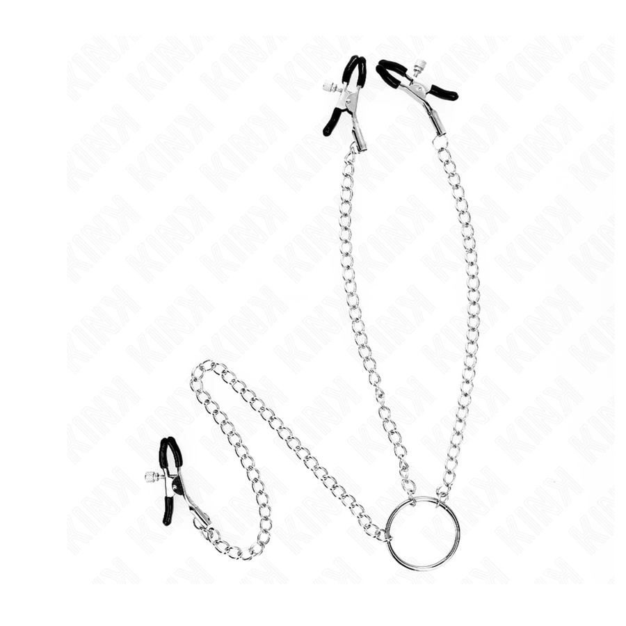 KINK - TRIPLE NIPPLE AND CLIT CLAMPS WITH CHAIN ​​MODEL 0