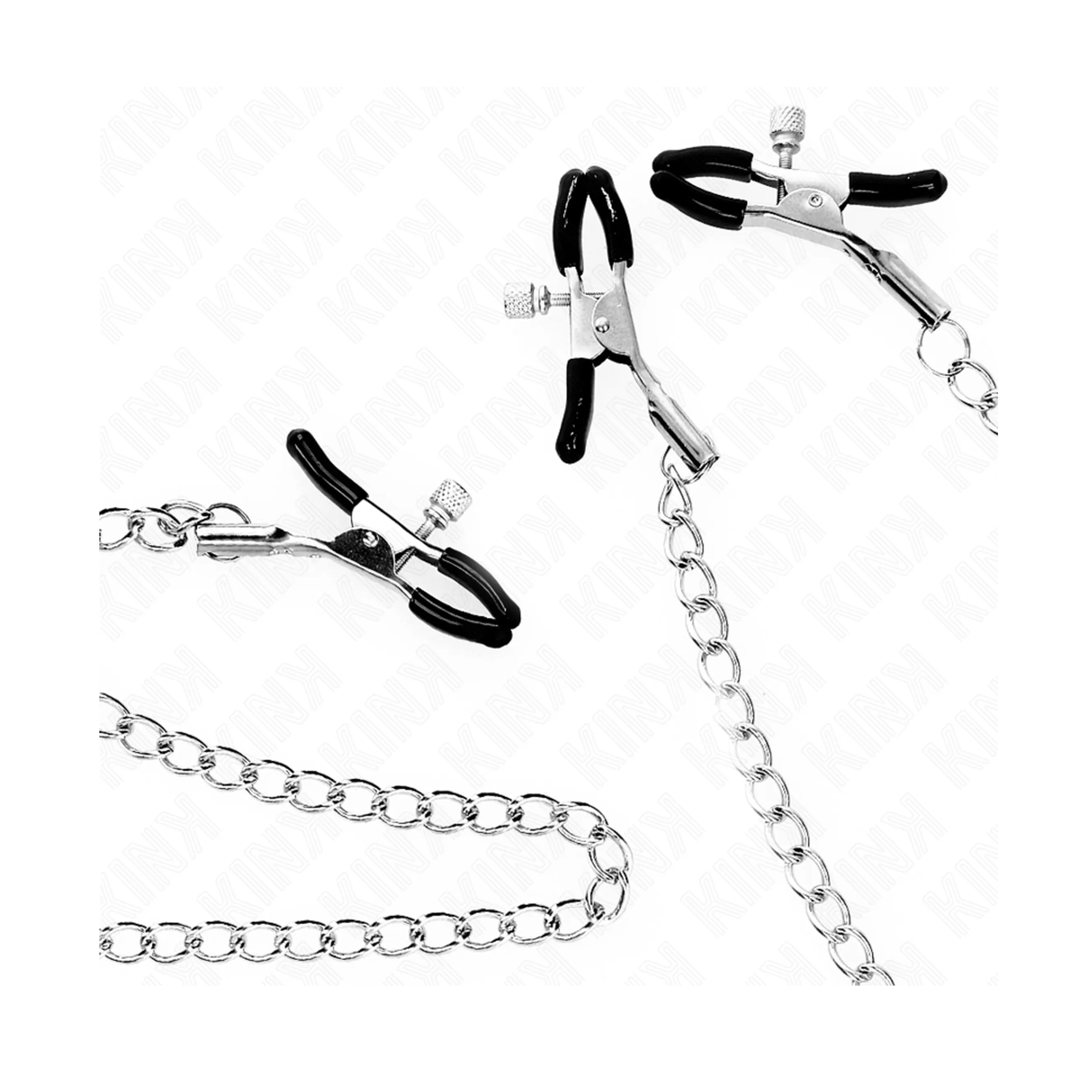 KINK - TRIPLE NIPPLE AND CLIT CLAMPS WITH CHAIN MODEL 0