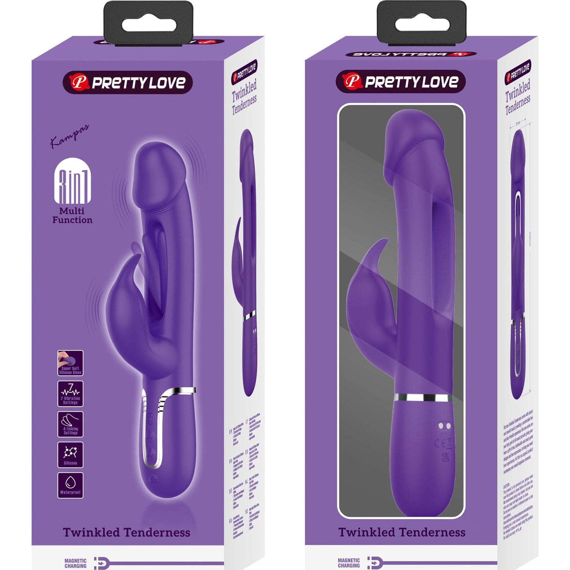 Kampas Vibratore Rabbit con Lingua Punto G