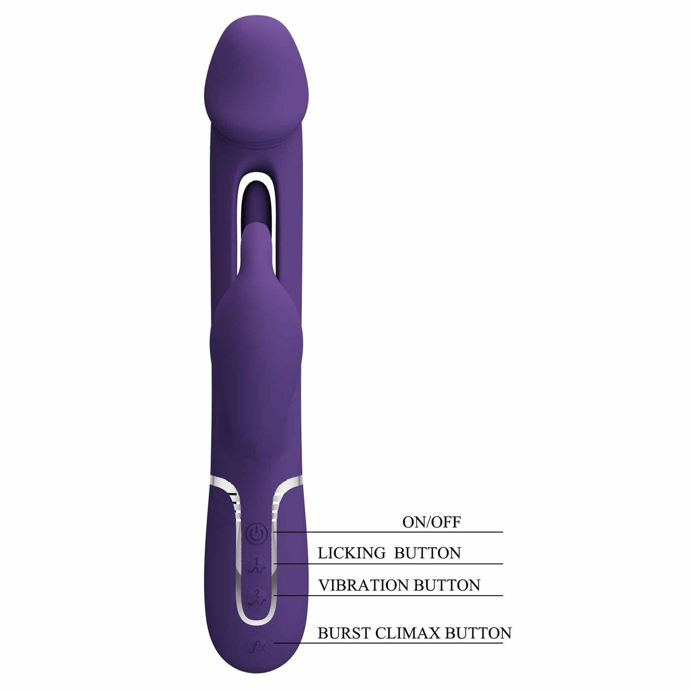 Kampas Vibratore Rabbit con Lingua Punto G