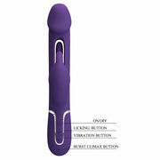 Kampas Vibratore Rabbit con Lingua Punto G