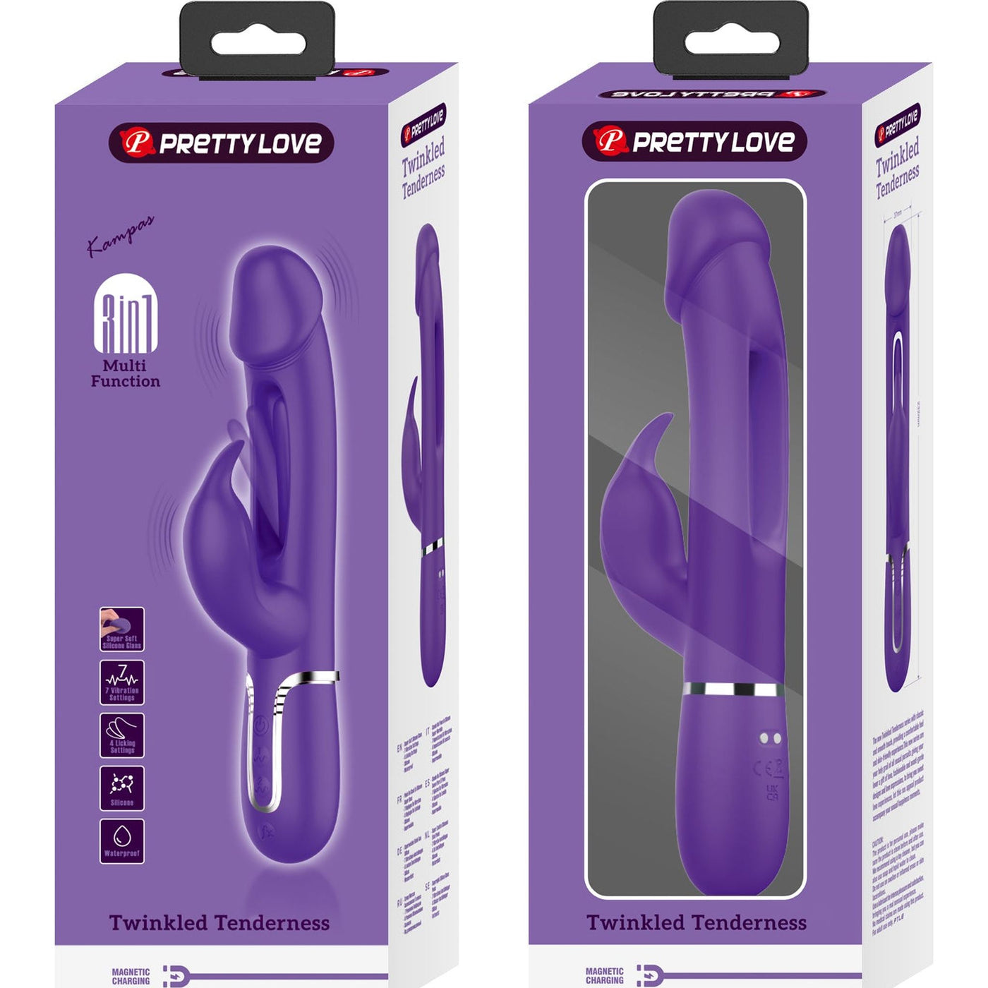 Kampas Vibratore Rabbit con Lingua Punto G