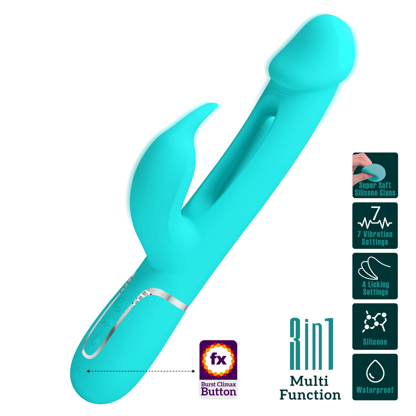 Kampas Vibratore Rabbit con Lingua Punto G