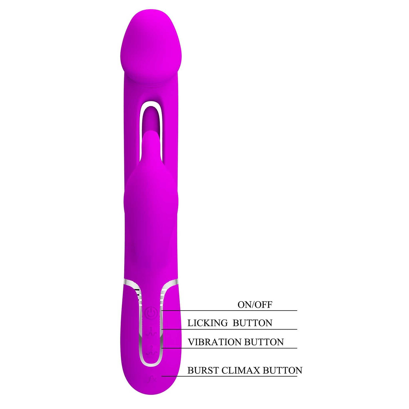 Kampas Vibratore Rabbit con Lingua Punto G