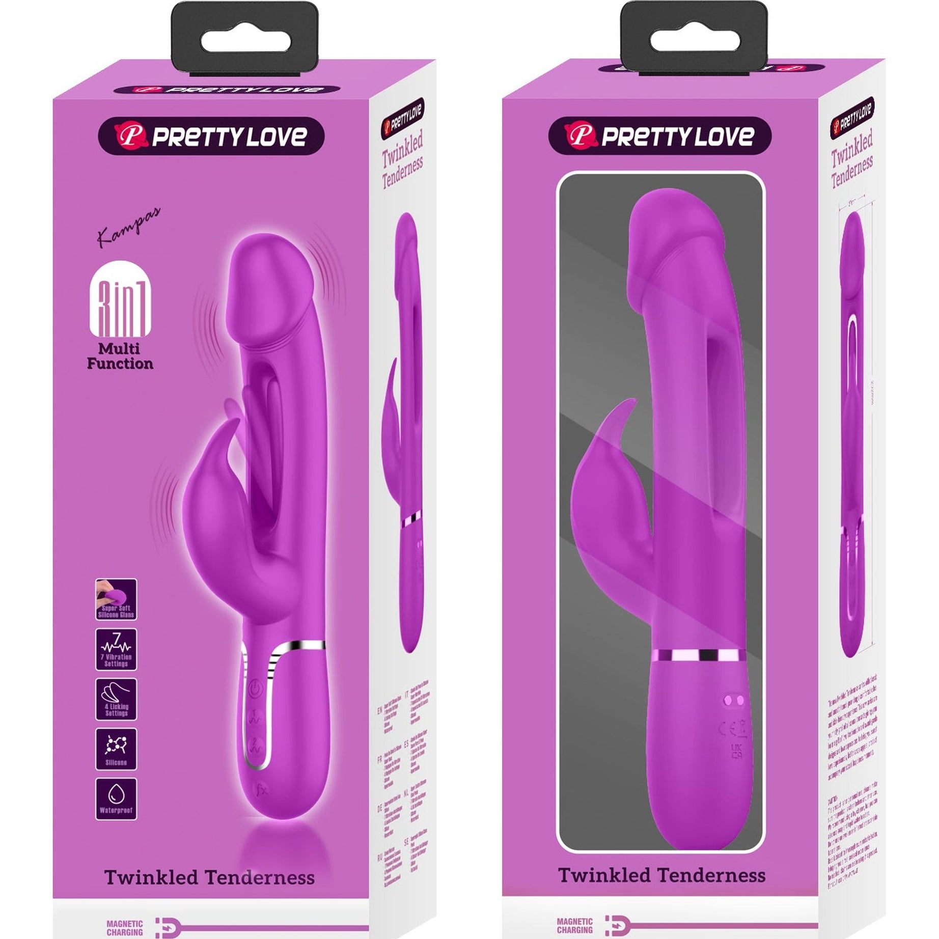 Kampas Vibratore Rabbit con Lingua Punto G