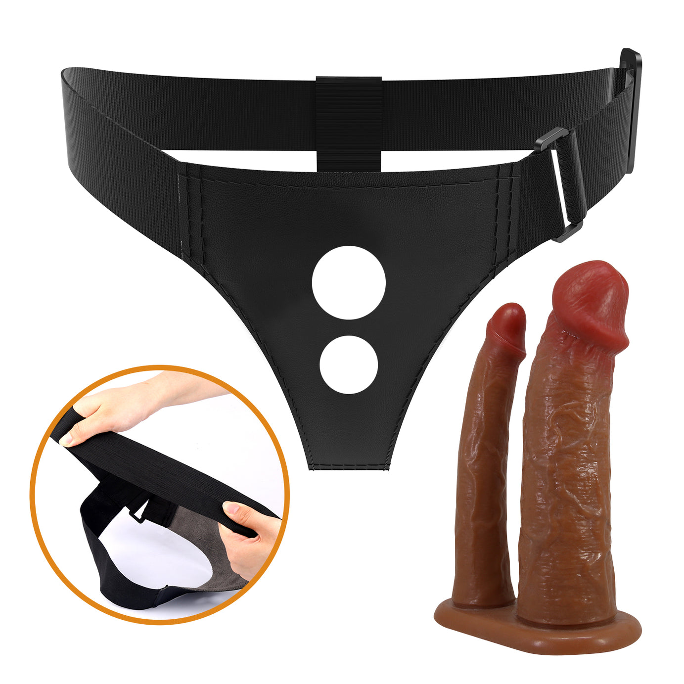 Keaven Strapon per Doppia Penetrazione Extra Morbido