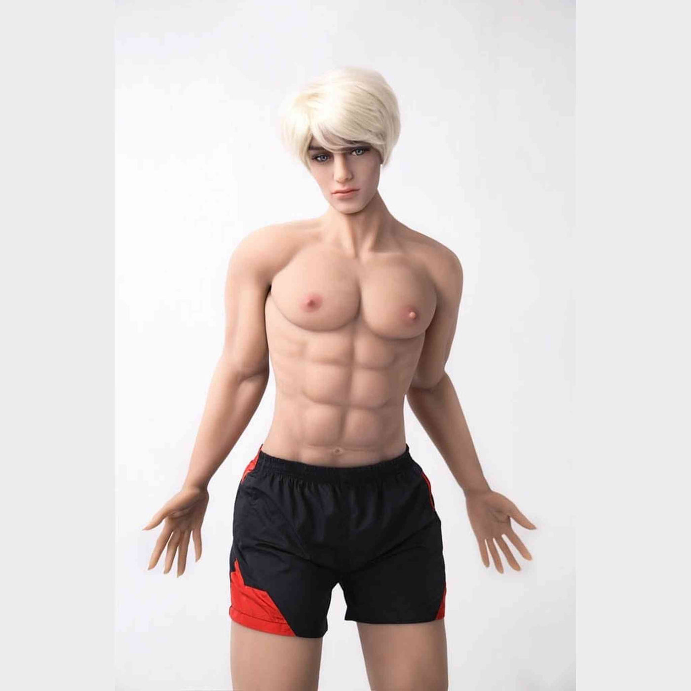 Bambola sesso uomo Kevin vista frontale petto e addominali definiti