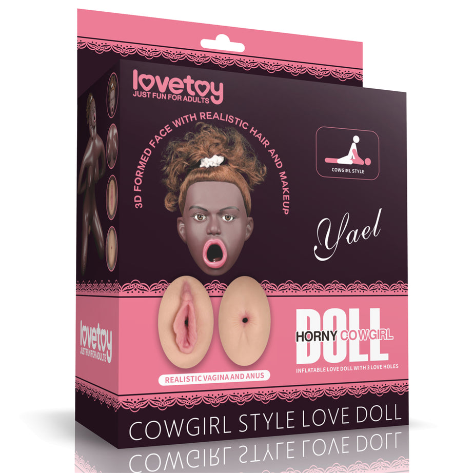 Horny Cowgirl Doll - Volto in 3D, Capelli e Inserti Super Realistici in Silicone - GoEstasy