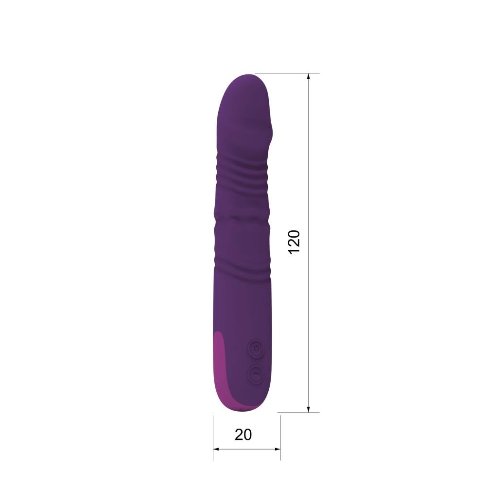 Lancelot Vibratore a Spinta Semi Realistico