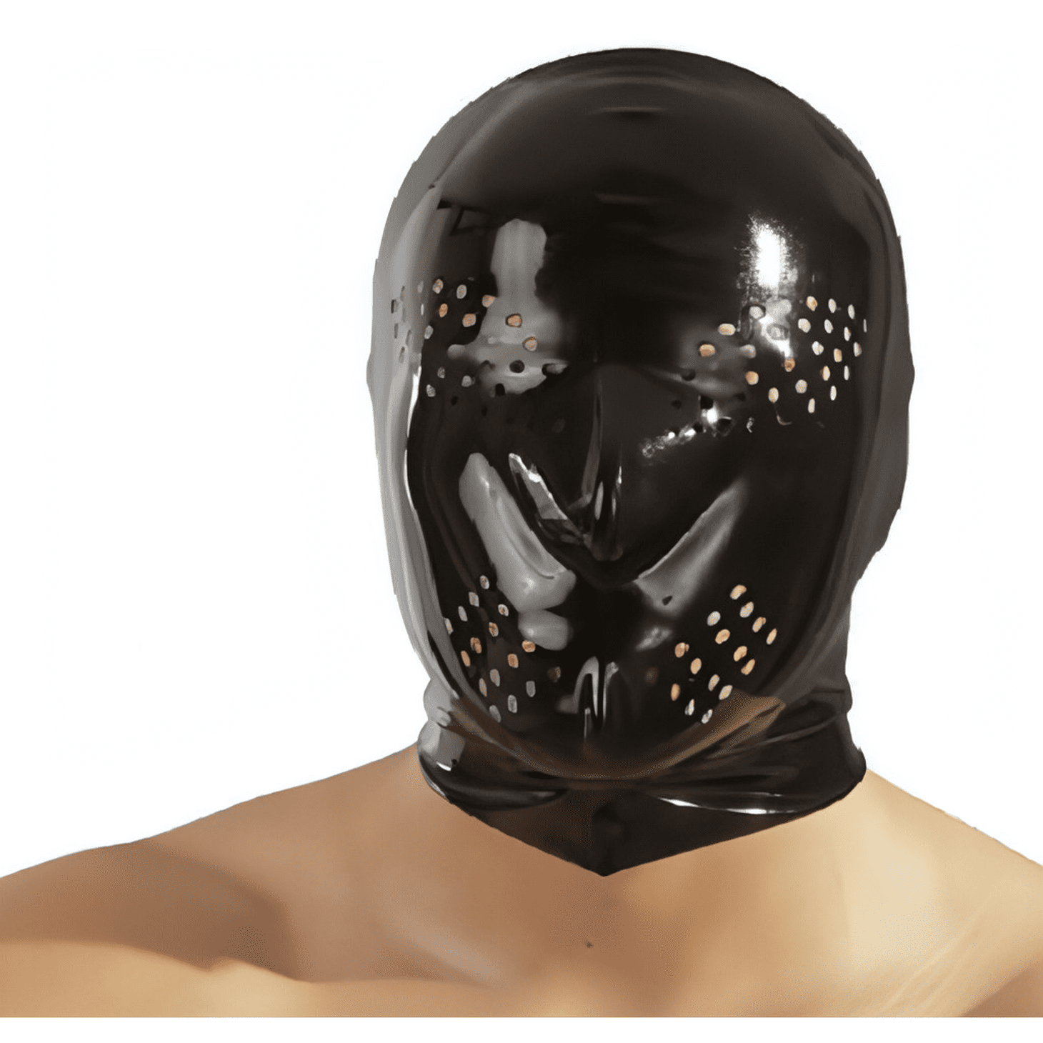 Latex Maske mit Perforation - GoEstasy