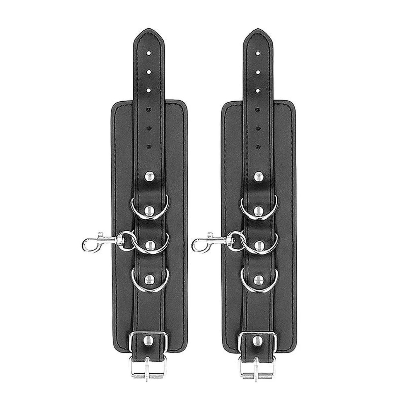 Leather Hand and Leg Cuffs Hogtie Set in Pelle