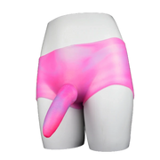 Leopard Dildo Silicone Leather Pants